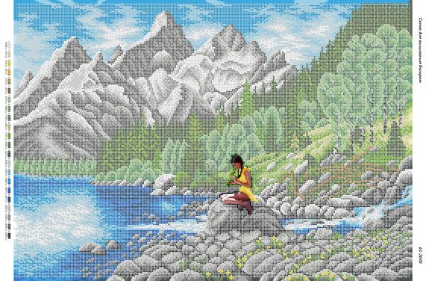 Схема для вишивки Пісня біля річки