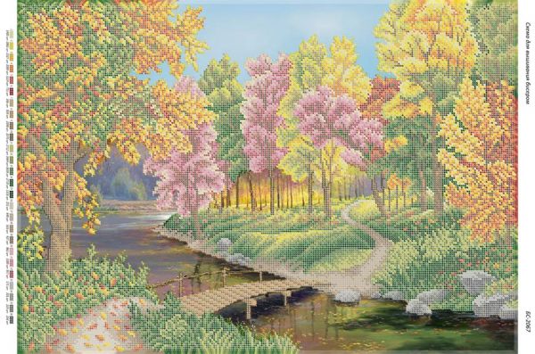 Схема для вишивки Осінь (част. виш.)