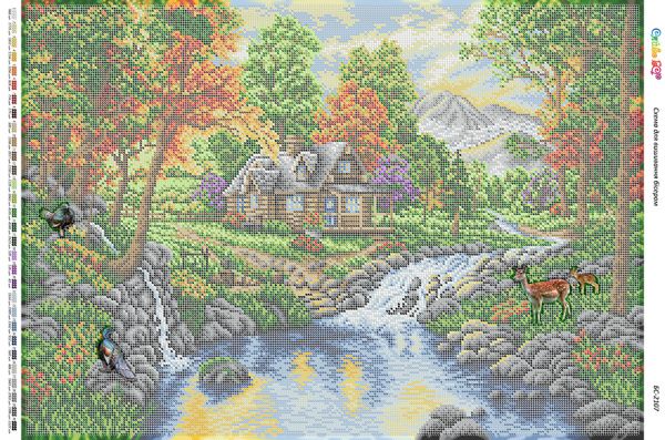 Схема для вишивки Будинок в долині