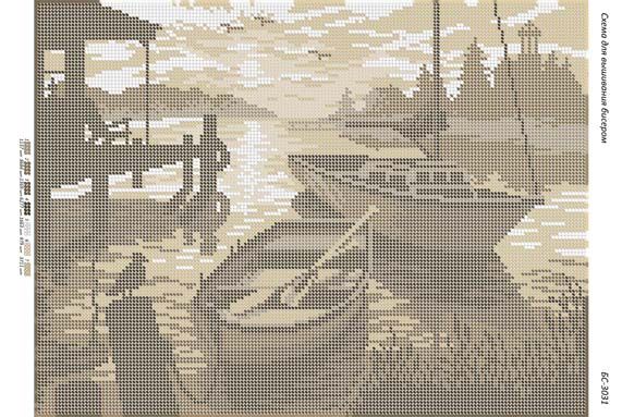 Схема для вишивки Захід