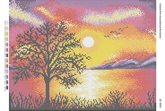 Схема для вишивки Осінній захід