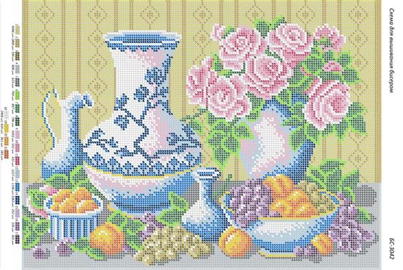 Схема для вишивки Натюрморт