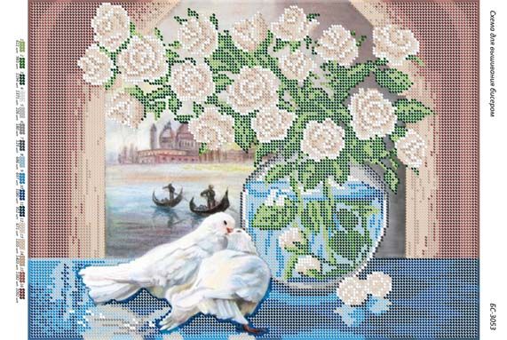 Схема для вишивки Вікно у Венецію