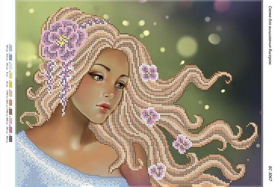 Схема для вишивки Німфа