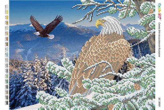 Схема для вишивки Орел