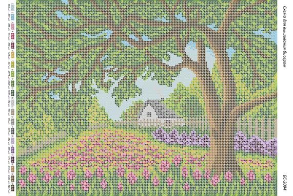 Схема для вишивки Квітучий сад