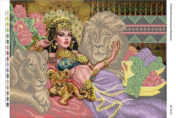 Схема для вишивки Клеопатра