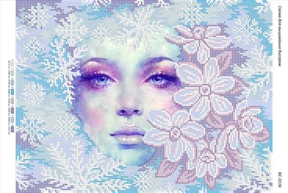 Схема для вишивки Снігова королева