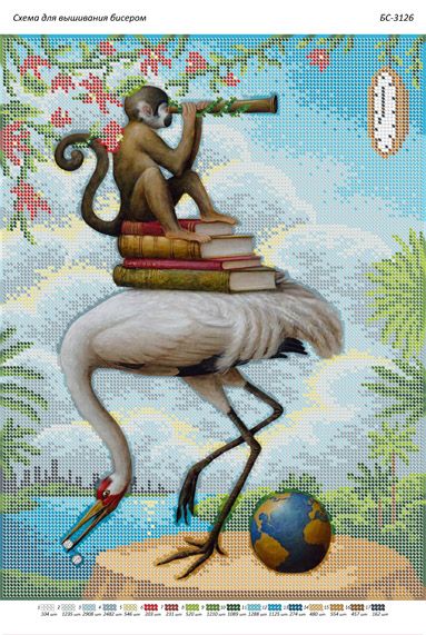 Схема для вишивки Мавпочка ( на удачу)