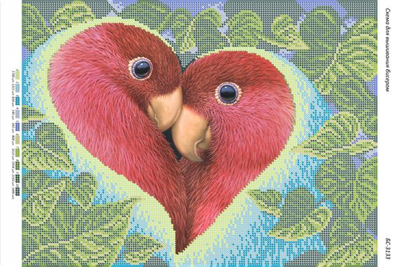 Схема для вишивки Папуги