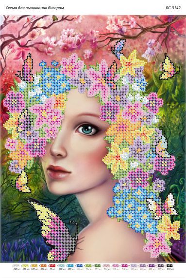 Схема для вишивки Дівчина літо