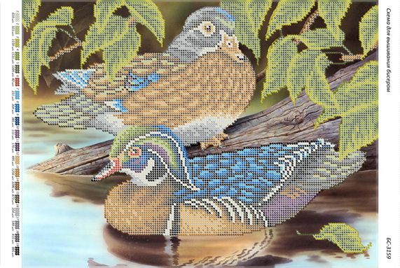 Схема для вишивки Качки