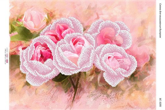Схема для вишивки Рожеві  Троянди