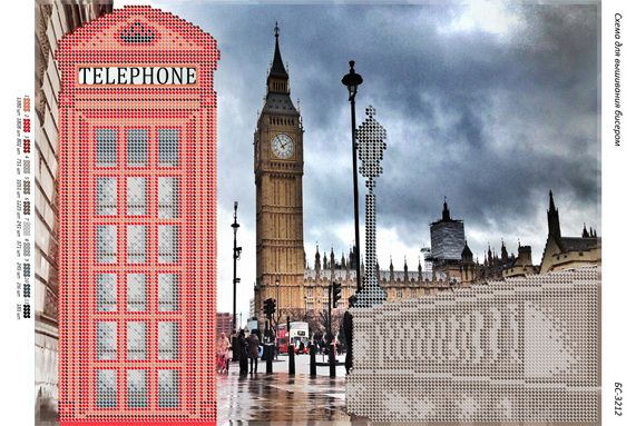 Схема для вишивки Лондон