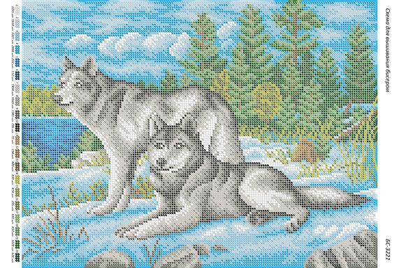 Схема для вишивки Вовки