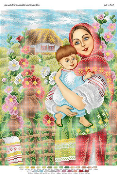 Схема для вишивки Мати і дитя