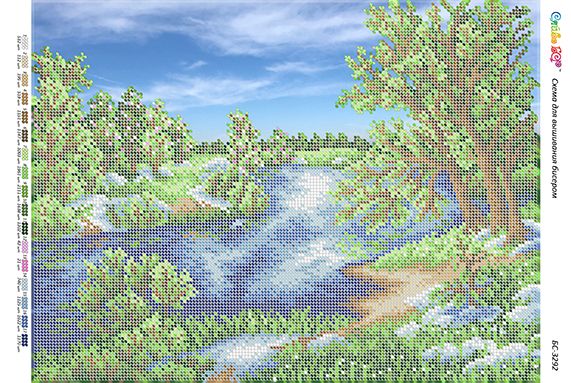 Схема для вишивки Весна