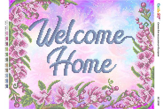 Схема для вишивки Welcome home