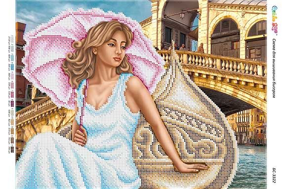 Схема для вишивки Прогулянка на гондолі (част.виш)