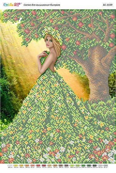Схема для вишивки Яскраве літо (част.виш.)