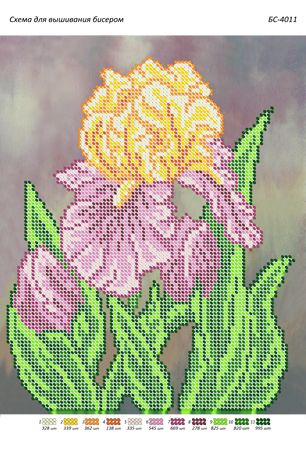 Схема для вишивки Іриси  (част. виш.)