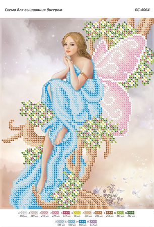 Схема для вишивки Дівчина ельф