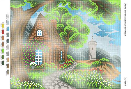 Схема для вишивки Доріжка до маяка