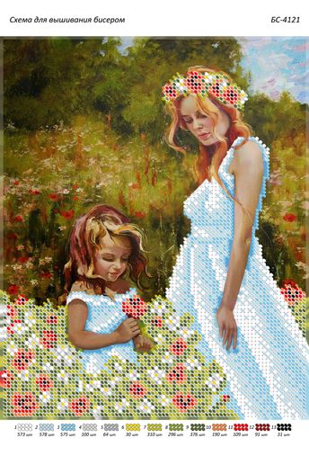 Схема для вишивки Квіти для дочки