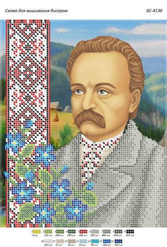 Схема для вишивки Іван Франко