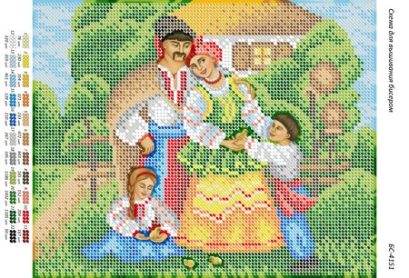 Схема для вишивки Сімейне щастя (част. Виш.)