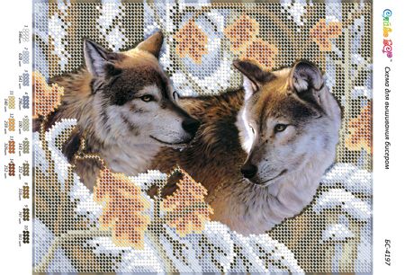 Схема для вишивки Вовки (част.виш.)