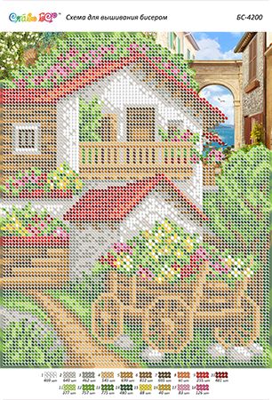Схема для вишивки Квітковий  двір