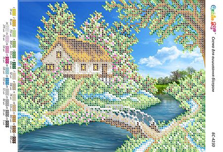 Схема для вишивки Пори року ( будиночок ) весна