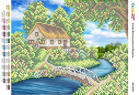 Схема для вишивки Пори року ( будиночок ) літо