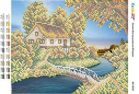 Схема для вишивки Пори року ( будиночок ) осінь