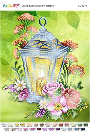 Схема для вишивки  Ліхтар літо (част.виш)