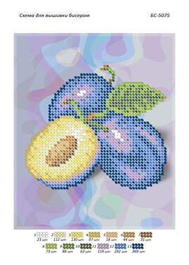 Схема для вишивки Слива (част.виш)