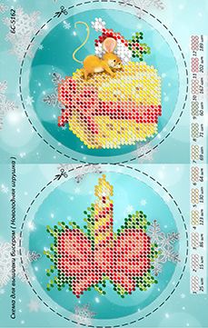 Новорічна іграшка для вишивки (заготовка не пошита) №24