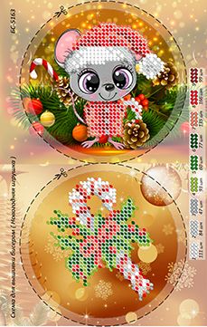 Новорічна іграшка для вишивки (заготовка не пошита) №25