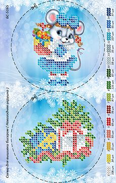 Новорічна іграшка для вишивки (заготовка не пошита) №27