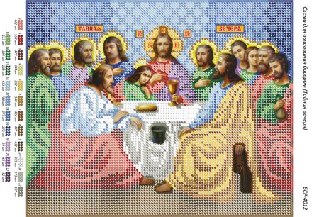 Схема для вишивки Таємна Вечеря