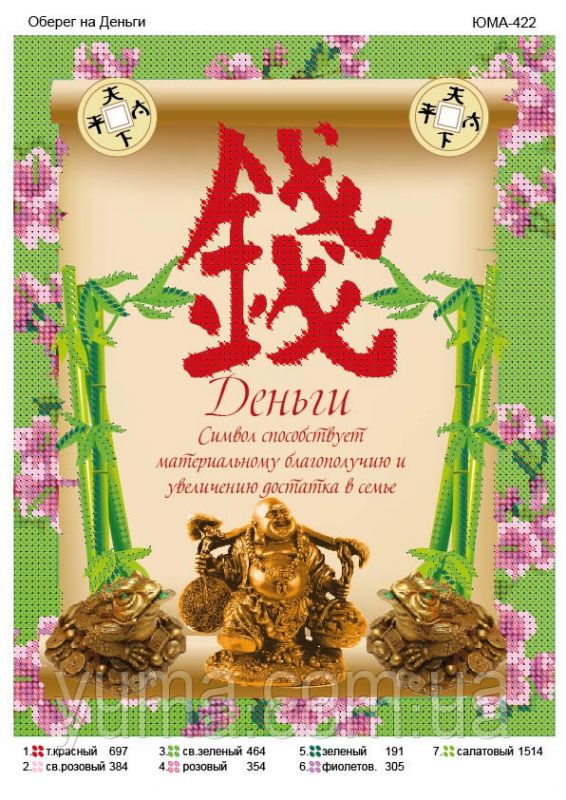 Схема для вишивки  Гроші оберіг