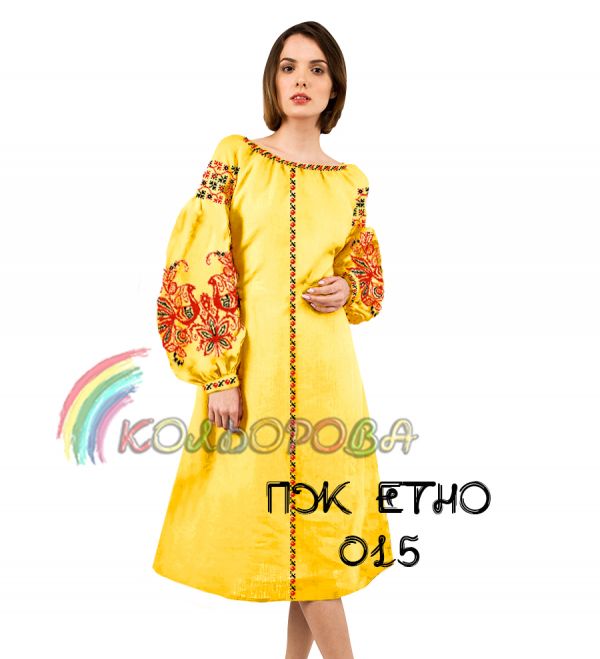 Плаття жіноче ЕТНО  №15 (заготовка не пошита)