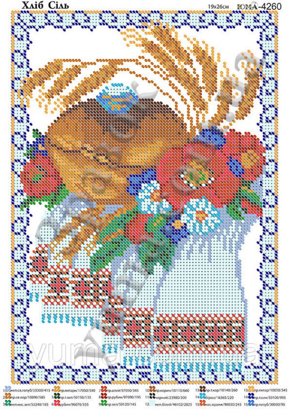 Схема для вишивки  Хліб-Сіль
