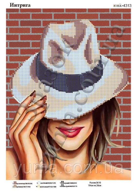 Схема для вишивки Інтрига