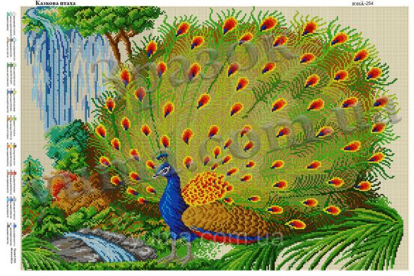 Схема для вишивки  Казкова пташка