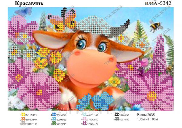 Схема для вишивки Красавчик