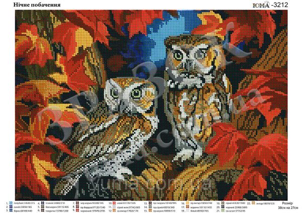 Схема для вишивки Нічне побачення