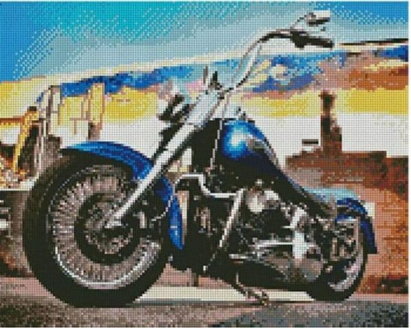 Алмазна мозаїка  Ретро-байк