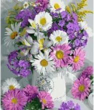 Картина за номерами Ніжний кольоровий букет